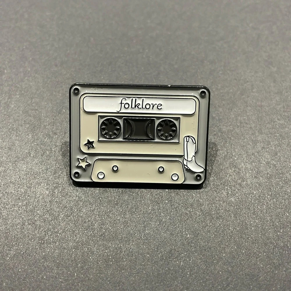 Taylor Swift Folklore Cassette Metal Enamel Pin $5 Bundled